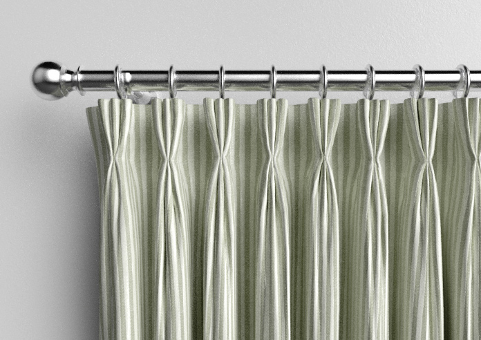 Emily Bond Oscar Stripe, Sage - Made to Measure Curtains - Image 11